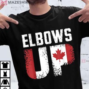 Elbows Up Canada Proud Canadian T Shirt