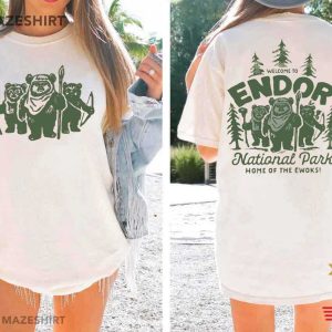 Star Wars Travel Vacation Endor National Park Ewoks Retro T Sh