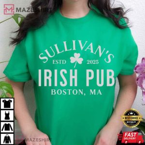 Irish Pub Saint Patricks Day Personalized Custom Name T Shirt (