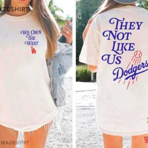 They Not Like Us LA Dodgers Fan Retro Baseball Team T Shirt (
