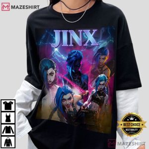 Arcane Jinx League of Legends Movie Series Merch T Shirt (2)