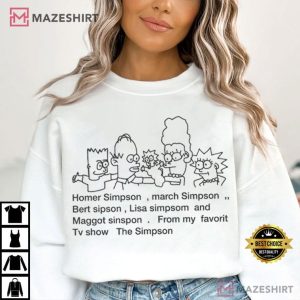 Homer Simpson The Simpsons Animated Sitcom TV Show T Shirt (3)