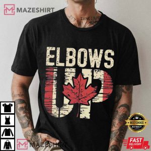Elbows Up Canada True North Strong And Free Proud Canadian T Shir (1)