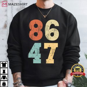 Anti Trump 8647 Democrat Retro Funny Liberal T Shirt (3)