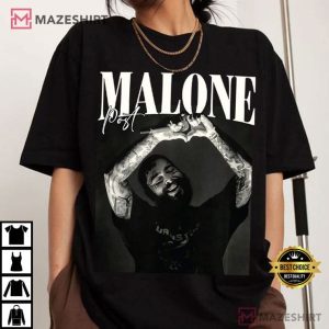 Post Malone Rap Music Tour Merch Cowboy Post Retro 90s T Shirt (3)