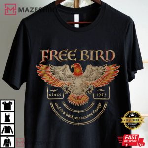 Free Bird Rock Band Music Retro Comfort Colors T Shirt (1)