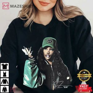 SZA Music RnB Singer Rapper Vintage 90s Style T Shirt (3)