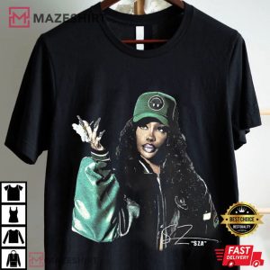 SZA Music RnB Singer Rapper Vintage 90s Style T Shirt (1)