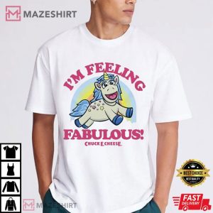 Chuck E Cheese I'm Feeling Fabulous Unicorn T Shirt (4)