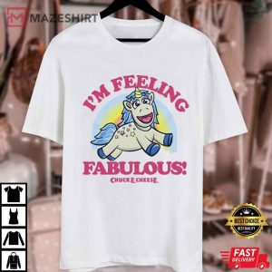 Chuck E Cheese I'm Feeling Fabulous Unicorn T Shirt (2)