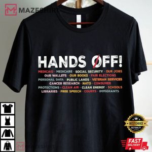 Hands Off Protest Medicaid Medicare T Shirt (1)