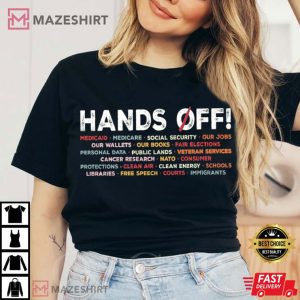 Hands Off Protest Medicaid Medicare T Shirt (2)