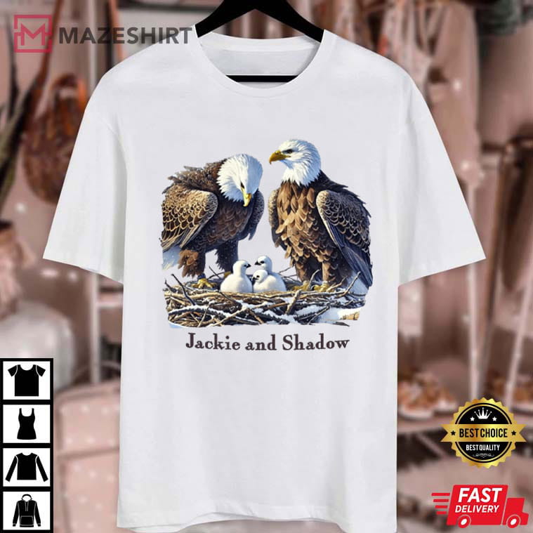 Bald Eagle Jackie And Shadow Big Bear Lake T-Shirt Bald Eagle Jackie And Shadow Big Bear Lake T-Shirt