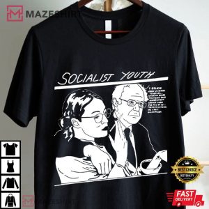 Bernie Sanders And Alexandria Ocasio Cortez Socialist Youth T Shirt (1)