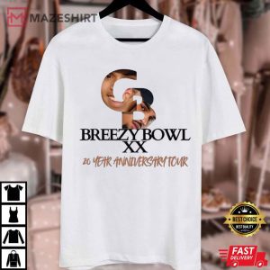 Chris Brown Breezy Bowl XX 20 Year Anniversary Tour Music T Shirt 1