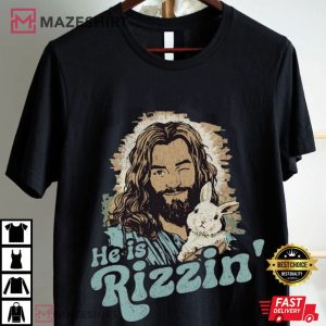 He Is Rizzin' Jesus Christian Easter Religious Humor T Shirt (2)
