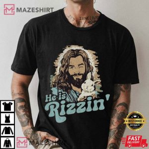 He Is Rizzin' Jesus Christian Easter Religious Humor T Shirt (3)