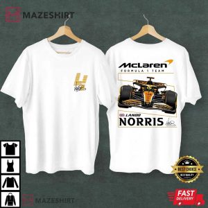Lando Norris Formula 1 Team Racing Driver Mc Laren T Shirt (1)