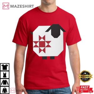 Corey Yoder Wooly Stars Sheep Quilt Pattern T Shirt (2)