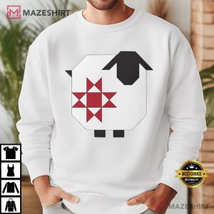 Corey Yoder Wooly Stars Sheep Quilt Pattern T Shirt (4)