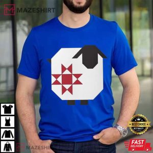 Corey Yoder Wooly Stars Sheep Quilt Pattern T Shirt (3)