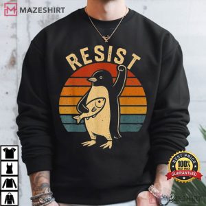 Resist Penguins Against Tariffs Flippers Up Anti Trump T Shirt (3)