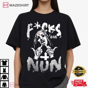 Fucks I Give Nun Dark Humor Gothic T Shirt (2)
