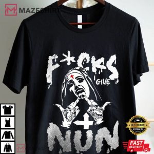 Fucks I Give Nun Dark Humor Gothic T Shirt (1)