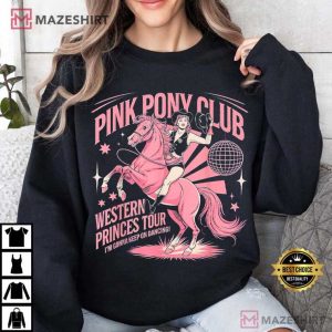 Chappell Roan Pink Pony Club Disco Party Western Princess Tour T Shirt (5)
