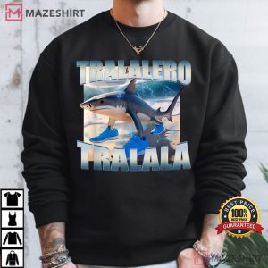 Italian Brainrot Tralalero Tralala Bootleg Funny Meme T Shirt (4)