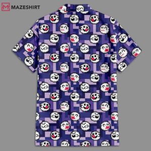 Mario Boo Pixel Art Video Game Halloween Hawaiian Shirt (2)