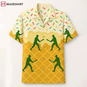 Ice Cream Drip Fun Summer Vacation Hawaiian Shirt (1)