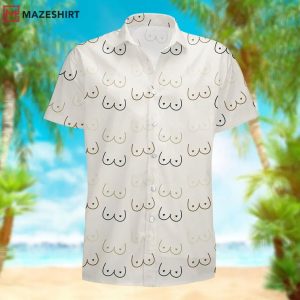 Ladies Chest Funny Summer Beach Hawaiian Shirt And Shorts (4)