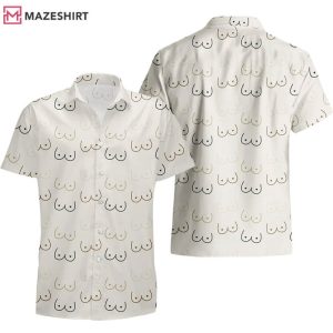 Ladies Chest Funny Summer Beach Hawaiian Shirt And Shorts (2)