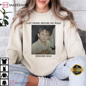 Graduate Senior Last Crawl Before We Walk Custom Photo T Shirt (3)