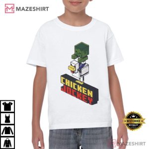 Chicken Jockey Minecraft Movie Funny Gaming T Shirt (3)