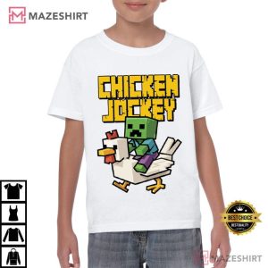 Chicken Jockey Minecraft Funny Cute Gaming Characters T Shirt (3)