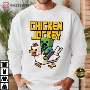 Chicken Jockey Minecraft Funny Cute Gaming Characters T Shirt (4)