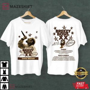 Chris Brown Breezy Bowl XX Tour Music Album Fan Gift T Shirt (1)