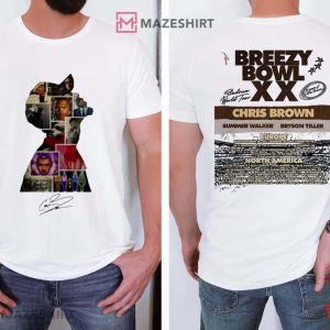 Chris Brown Breezy Bowl XX Tour Album 2025 Merch T Shirt