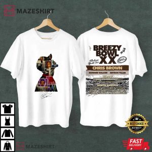 Chris Brown Breezy Bowl XX Tour Album 2025 Merch T Shirt (1)