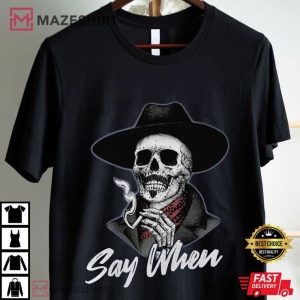 Val Kilmer Doc Holliday I'm Your Huckleberry Say When T Shirt (1)