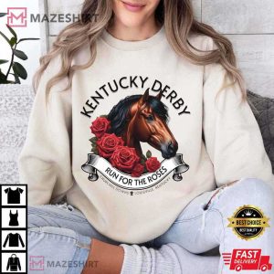 Kentucky Derby Run For The Roses Horses Racing Lover T Shirt (3)