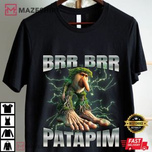 Brr Brr Patapim Brainrot Meme Character Bootleg T Shirt (2) Mazeshirt