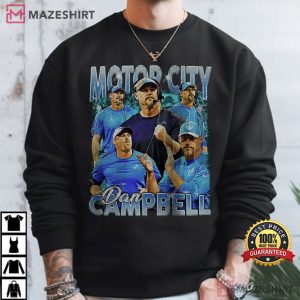 Motorcity Dan Dan Campbell American Football Vintage 90s T Shirt (1)