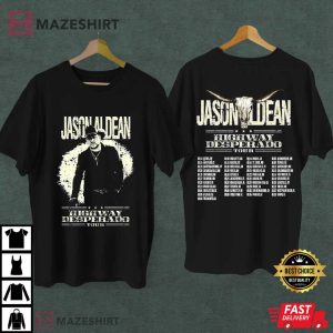 Jason Aldean Highway Desperado Music Tour Vintage Graphic T Shirt (1)