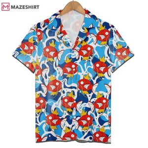 Magikarp Waves Tropical Pokemon Aloha Beach Hawaiian Shirt (3)