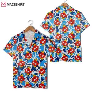 Magikarp Waves Tropical Pokemon Aloha Beach Hawaiian Shirt (1)