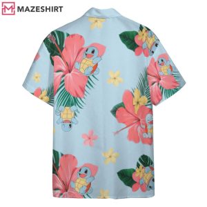 Pokemon Squirtle Tropical Flowers Aloha Hawaiian Shirt (2)