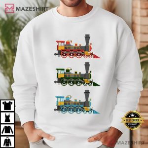 Steam Train Kids Classic Locomotive Vintage Retro T Shirt (4)